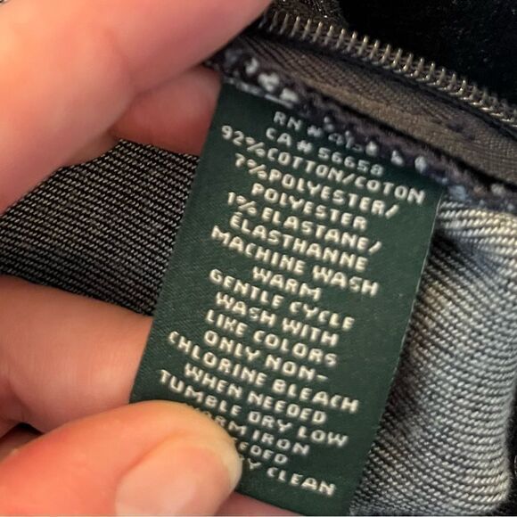 Y2K Ralph Lauren denim pencil skirt with lace up detail - Picture 7 of 10